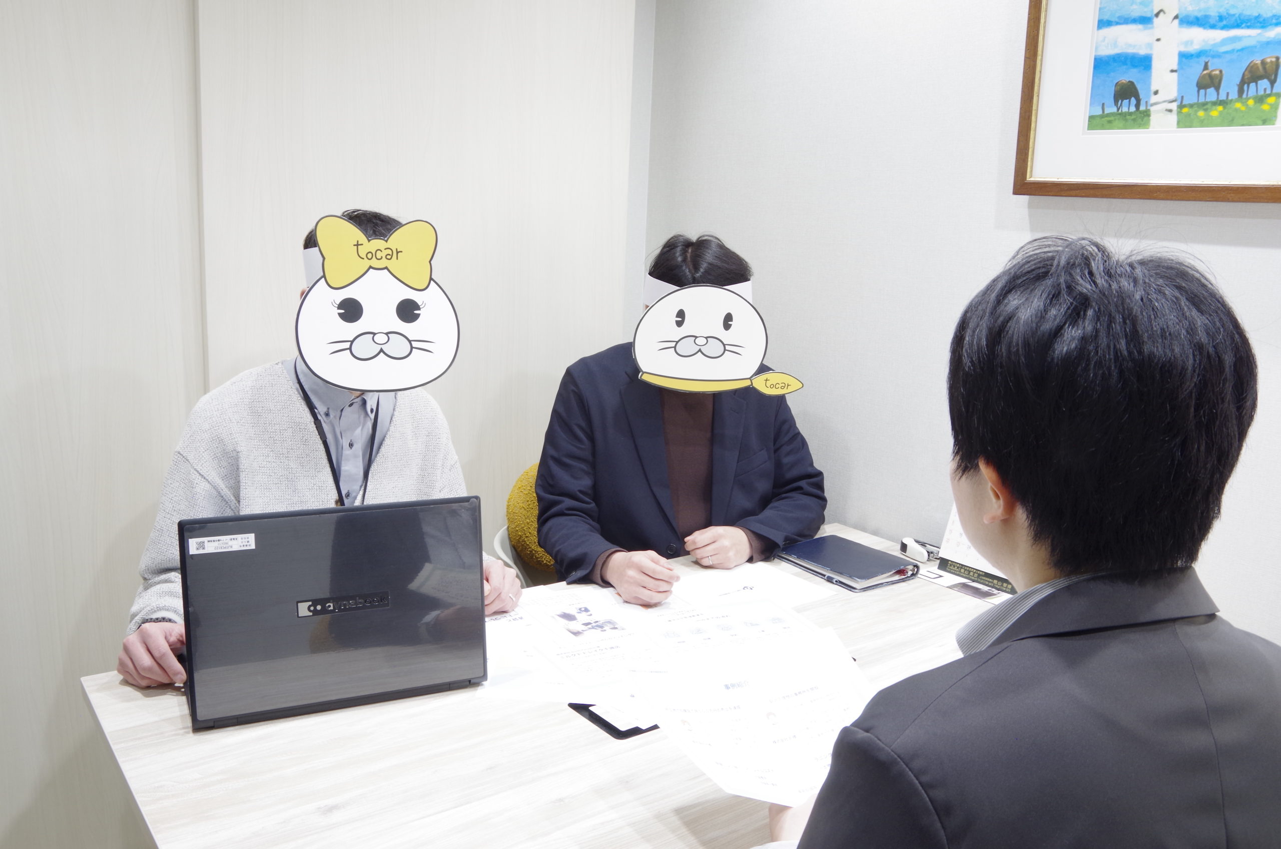 トレーラーハウス開業に関して相談するお客様